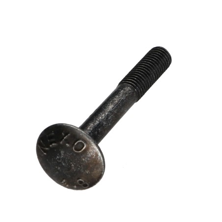 1 x Carriage Bolt M8X60 Thread Length: 22 Partial Thread Black Zinc Plated