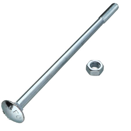 1 x Carriage Bolt M8X160 Thread Length: 28 Partial Thread Zinc Plated