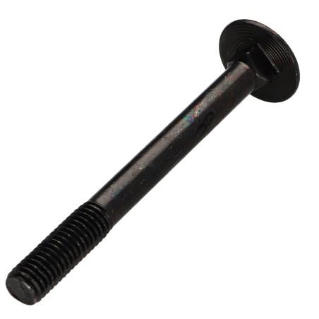 1 x Carriage Bolt M6X60 Partial Thread Black Zinc Plated