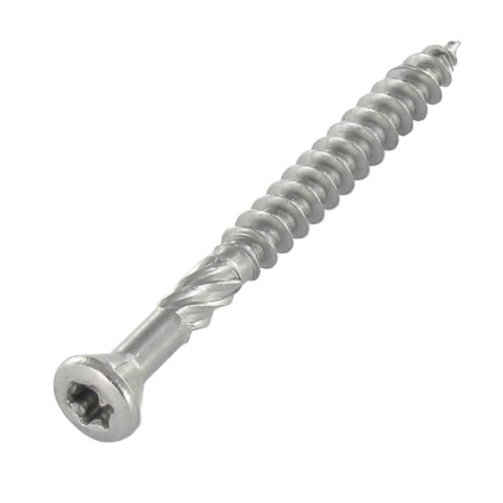 1 x Decking Screw TEKOR Pan Countersunk Head T20 4.5X80 cut Type 17 Drilling Point Stainless Steel C2
