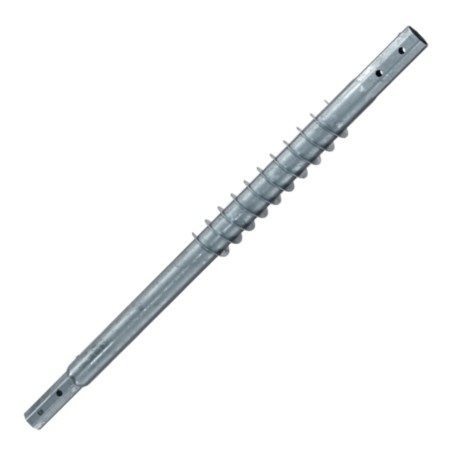 1 x Extension for foundation screws 76X3.6X1500 Hot Dip Galvanized
