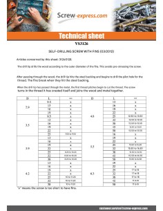 Self Drilling Countersunk Head T30 5.5X38 Notched And... 2