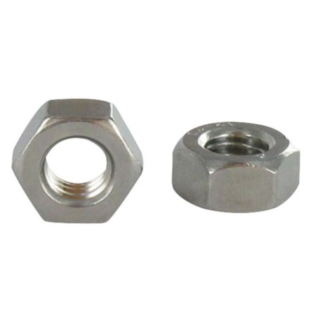1 x Thin Nut Pitch Left M22 Stainless Steel A4