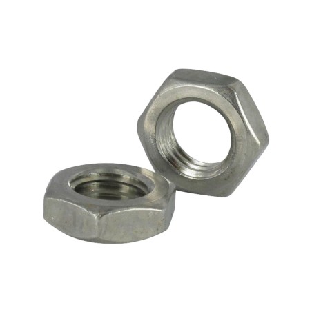 1 x Thin Nut Pitch Left M20 Stainless Steel A2