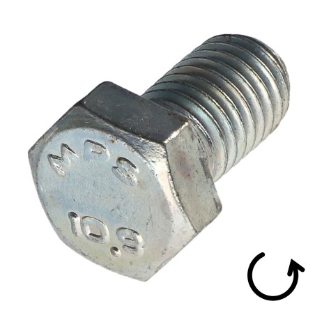1 x Machine Screw Hexagonal Head Pitch Left M12X20 Class 10.9 geomet steel