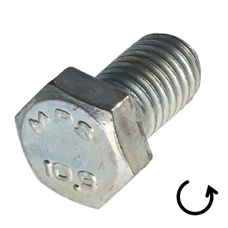 1 x Machine Screw Hexagonal Head Pitch Left M6X16 Class 10.9 geomet steel