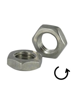 Thin Nut Pitch Left M16 Fine Thread Pitch 150 Stainless... 2