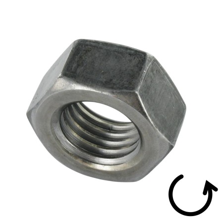 1 x Hexagonal nut M24 Pitch Left Class 8 Steel