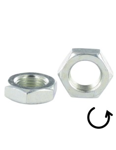 Thin Nut M16 Pitch 200 Pitch Left Zinc Plated 2