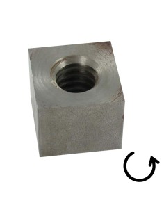 Square Nut VKM Round Head 20X4 Trapezoidal Left Steel 2