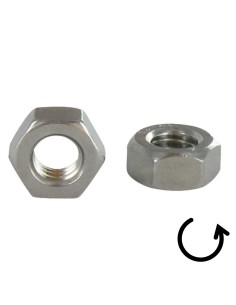 Nut HUAGONAL Pitch Left M6 Stainless Steel A4 2