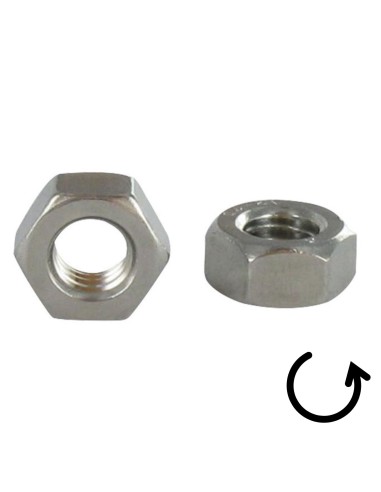 1 x Nut HUAGONAL Pitch Left M5 Stainless Steel A4