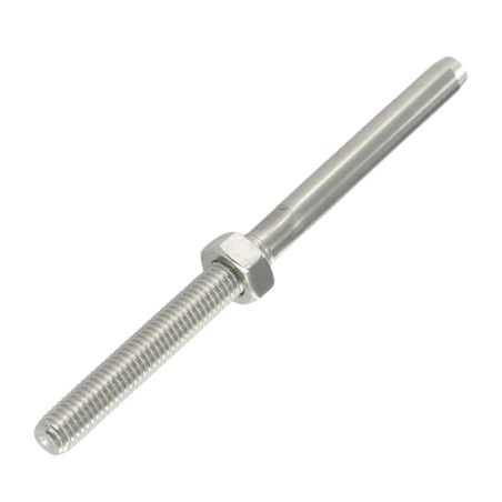 1 x Inside Right Thread Pitch Left Stainless Steel A4 Wire Rope 5 Total Lengh 130