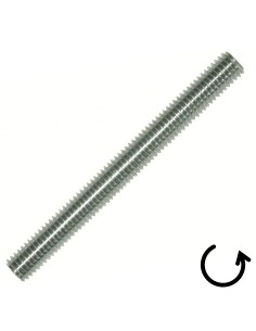 Threaded Rod M27 Length 1 Meter Pitch Left Zinc Plated 2