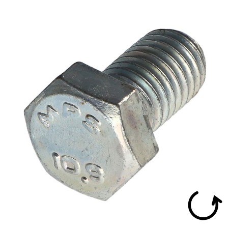 1 x Machine Screw Hexagonal Head Pitch Left M6X10 Class 10.9 geomet steel