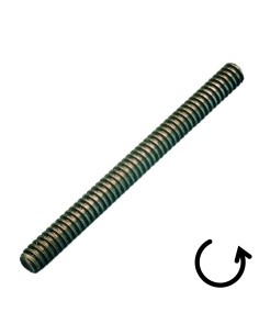 Threaded Rod TR36X6 1 Meter Trapezoidal Left Steel 2