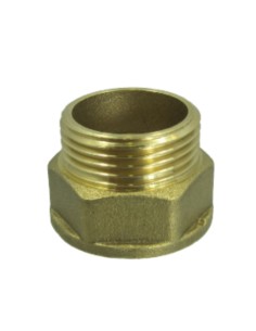 Hexagonal nipple Figure 529 Male/Female 33x42 (1"1/4) Brass