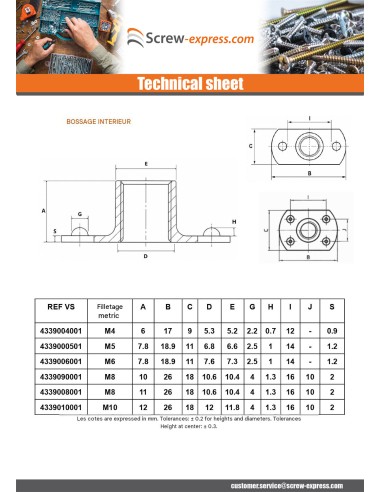 1 x Cylindrical Welding Nut M5 19X11 height 7.8...