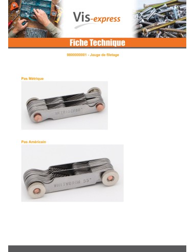 1 x GAUGE Of thread