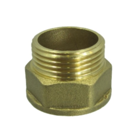 1 x Hexagonal nipple Figure 529 Male/Female 12x17 (3/8') Brass