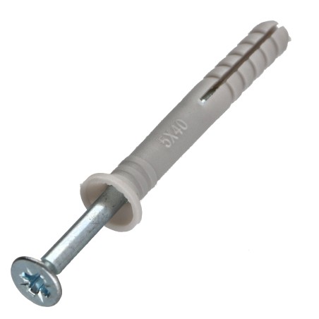 1 x Hammer Plug Countersunk Head 5X40 + Screw 3.5X45