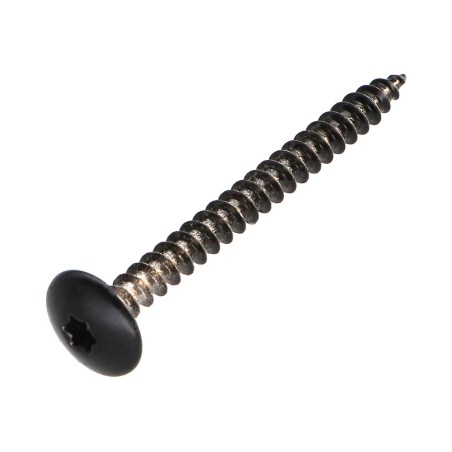 1 x Screw Truss 4.5X50 Full Thread T20 Plain Chromed Ral9005/Jet Black 30%