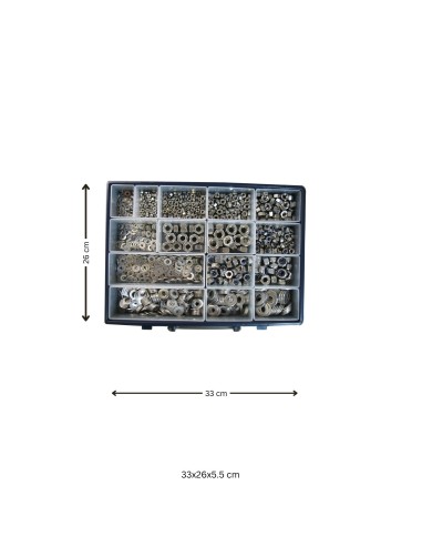 1 x Set of 1760 Washer / Hexagonal nut / lock...