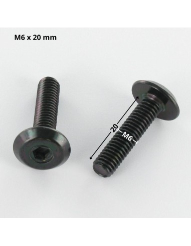 1 x Machine Screw flat Hexagon Socket 4 M6X20...