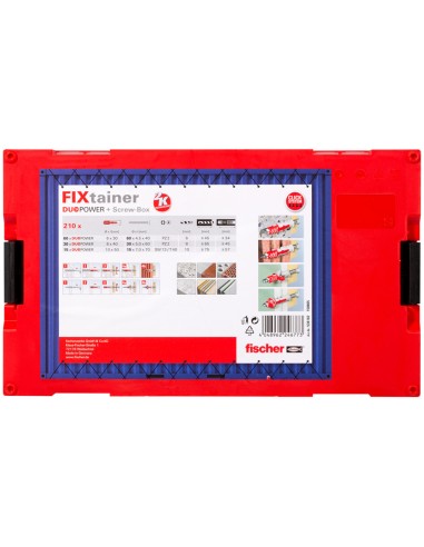1 x Set of Screw And Plug Fischer FIXTAINER