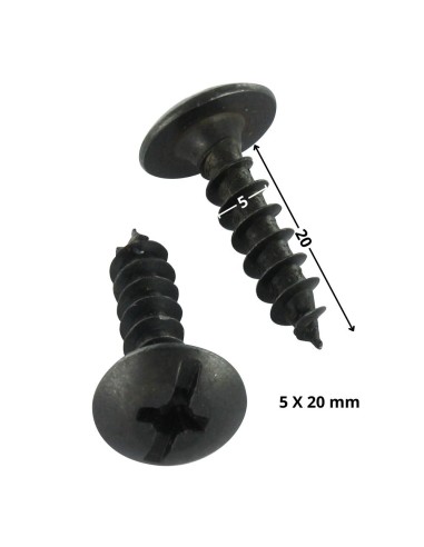 1 x Screw Truss Pozi PZ3 5X20 Black Zinc Plated