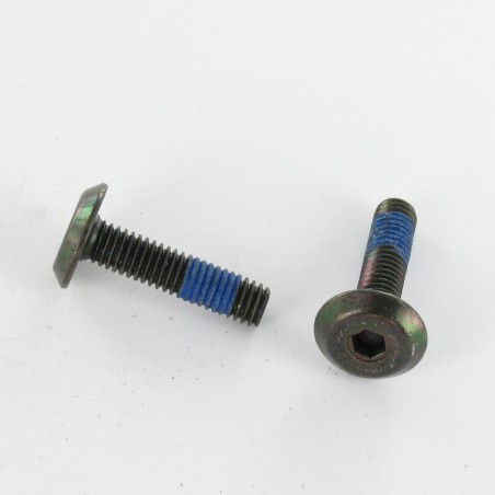 1 x Machine Screw flat Hexagon Socket 4 M6X35 Patch Nylon Tuflok Black Zinc Plated