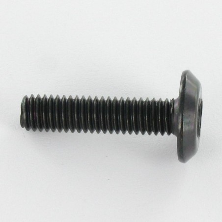 1 x Machine Screw flat Hexagon Socket 4 M6X30 Black Zinc Plated
