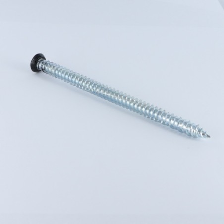 1 x Screw Concrete Countersunk Head RED 7.5X120 T30 Zinc Plated Ral9005/Jet Black