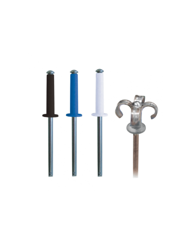 1 x Set of 500 Rivet GOSTAR GOLIGHT Aluminum...