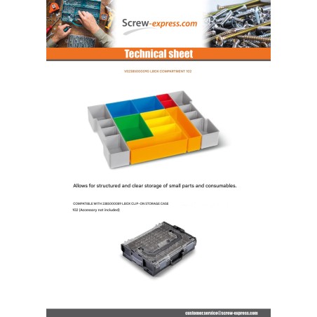 1 x COMPARTMENT LBOX 102