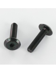 Machine Screw flat Hexagon Socket 4 M6X25 Black Zinc Plated