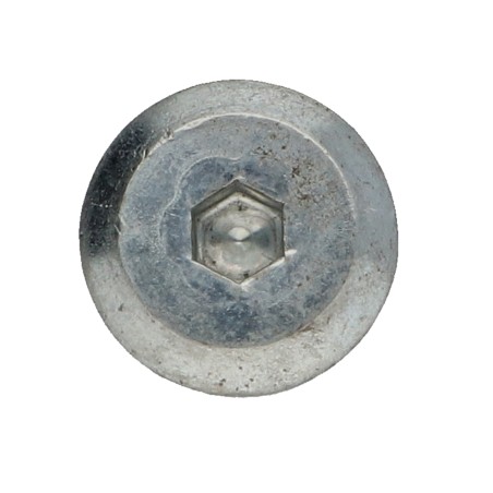 1 x Machine Screw flat Hexagon Socket 4 M6X25 Zinc Plated + Patch Nylon