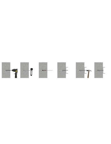 1 x Bucket of 750 Hammer Plug With Screw 5X30...