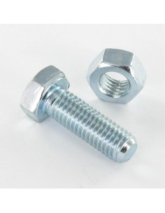 Bolt With Nut Hexagonal Head M6X25 Zinc Plated