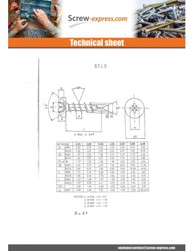 1 x Chipboard Screw Stainless Steel A2 Round...