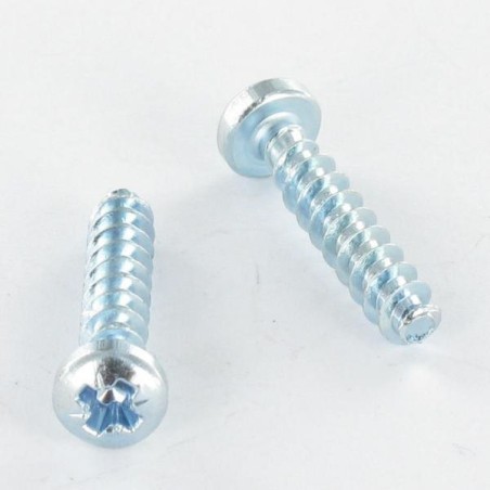 1 x Screw For Plastic Cylindrical Button Head Pozi PZ2 6X12 Thread 30 DEGREES Zinc Plated