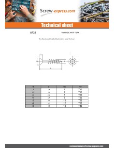 Chipboard Screw Countersunk Head 4X40 Thread Length: 25... 2