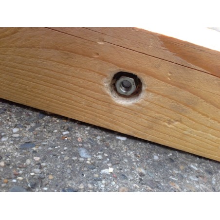 1 x Hexagonal nut M39 Class 8 Zinc Plated Rust