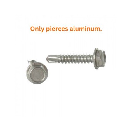 1 x Self Drilling Hexagonal Head 4.8X16 Stainless Steel A4