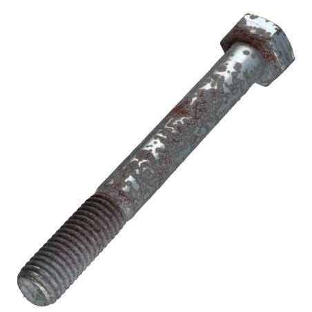 1 x Bolt Partial Thread Hexagonal Head M12X100 Class 8.8 Zinc Plated Rust