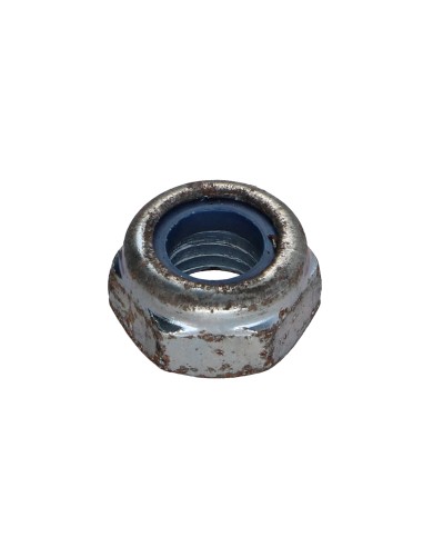 1 x Lock nut M10 Zinc Plated Rust