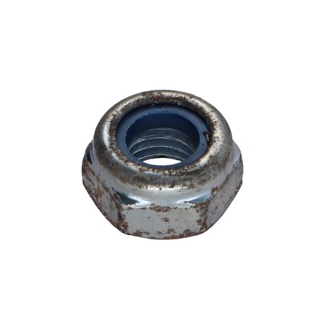 1 x Lock nut M10 Zinc Plated Rust