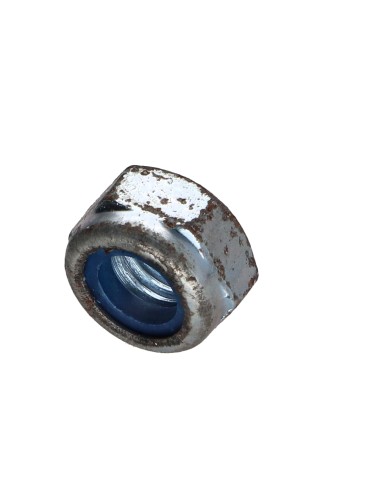 1 x Lock nut M10 Zinc Plated Rust