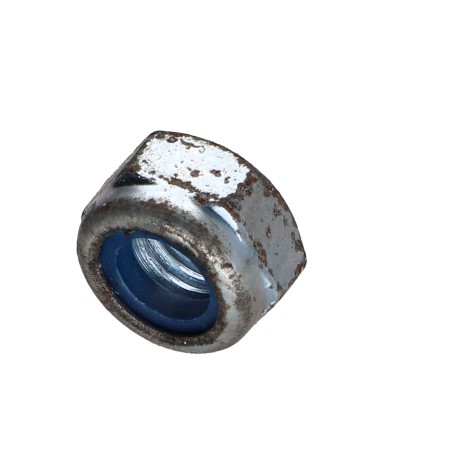 1 x Lock nut M10 Zinc Plated Rust