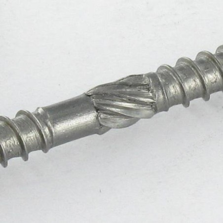 1 x V.TKR Double Thread Countersunk Head T25 5X70 cut Type 17 Drilling Point Stainless Steel A2 Brown